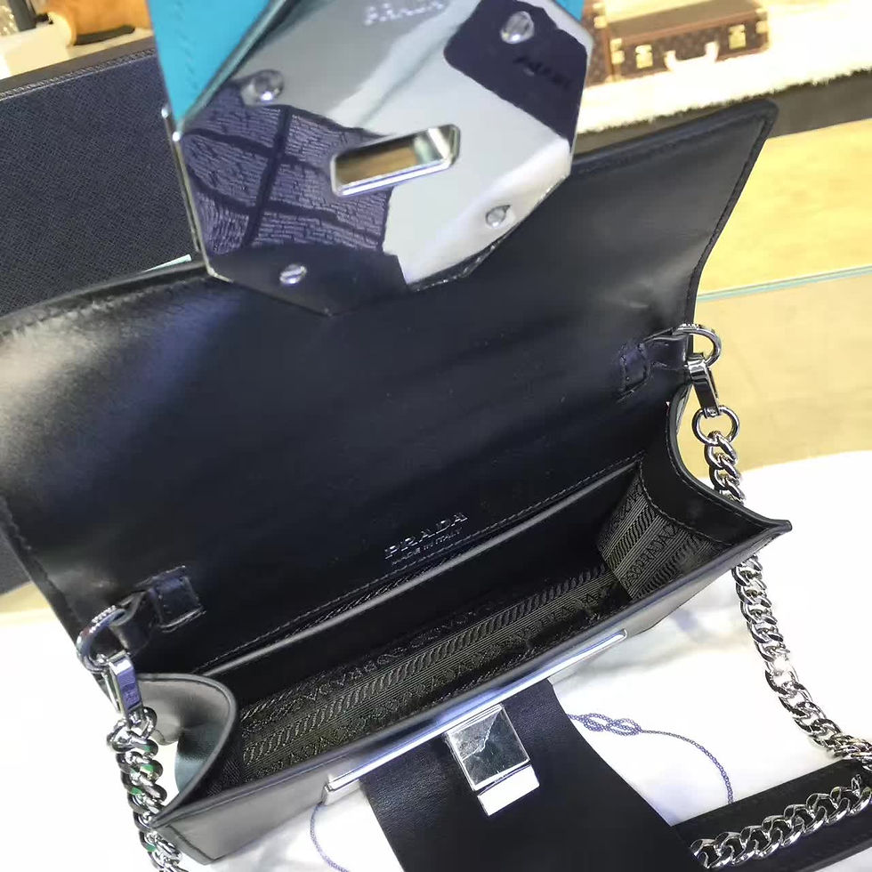 Thumbnail: PRADA Milano Jewels Ribbon Leather Bag