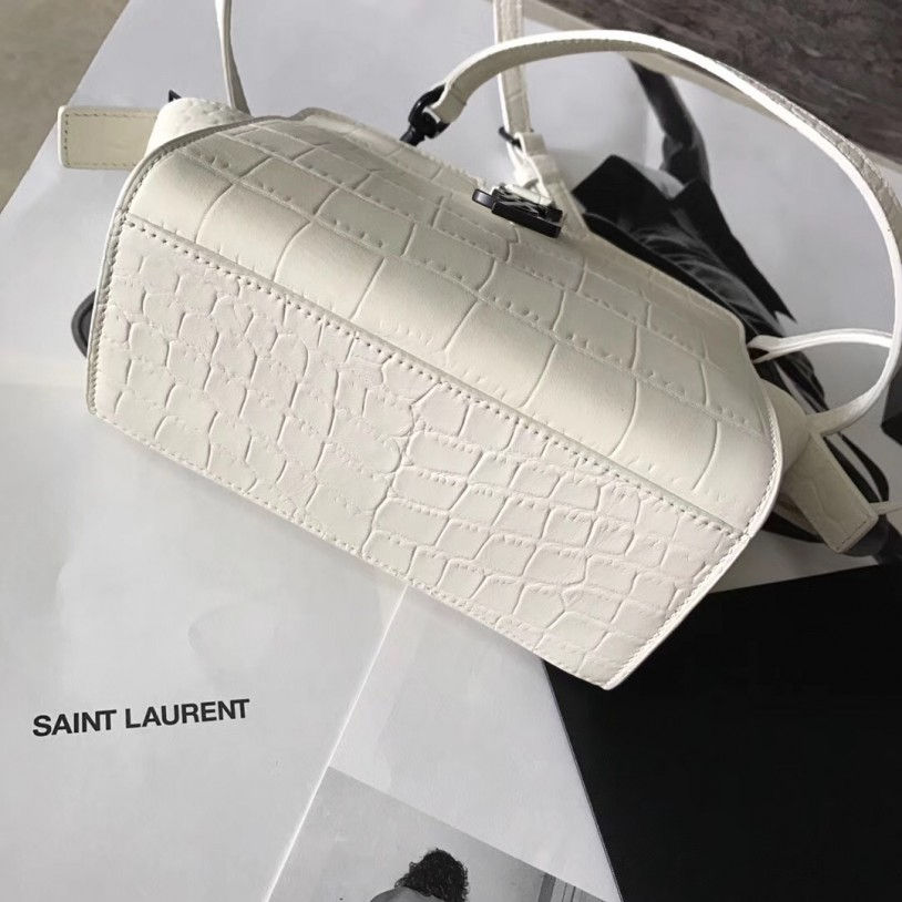 Thumbnail: YSL Toy Crocodile Embossed Leather Bag