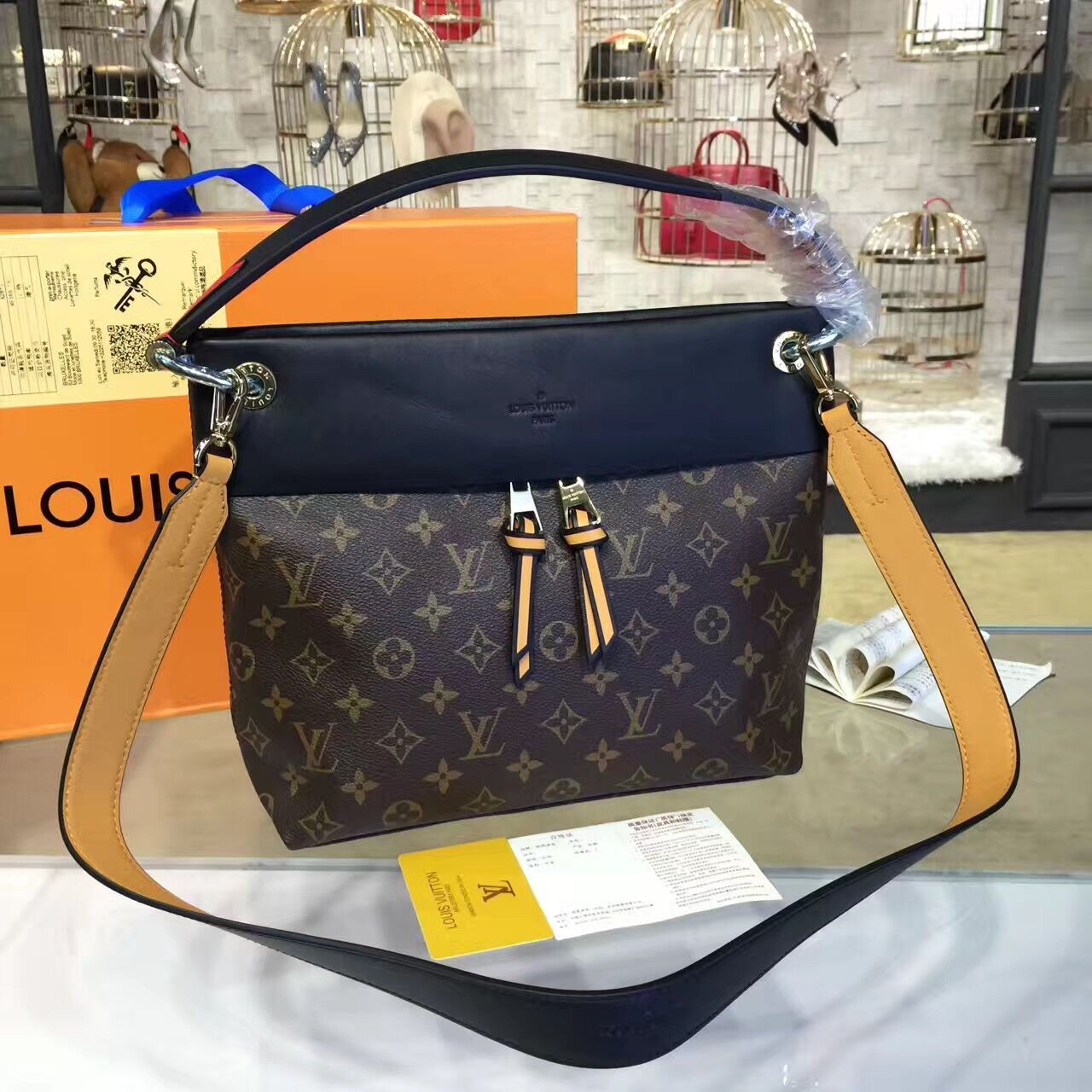 LOUIS VUITTON Tuileries Toile Monogram Canvas Bag