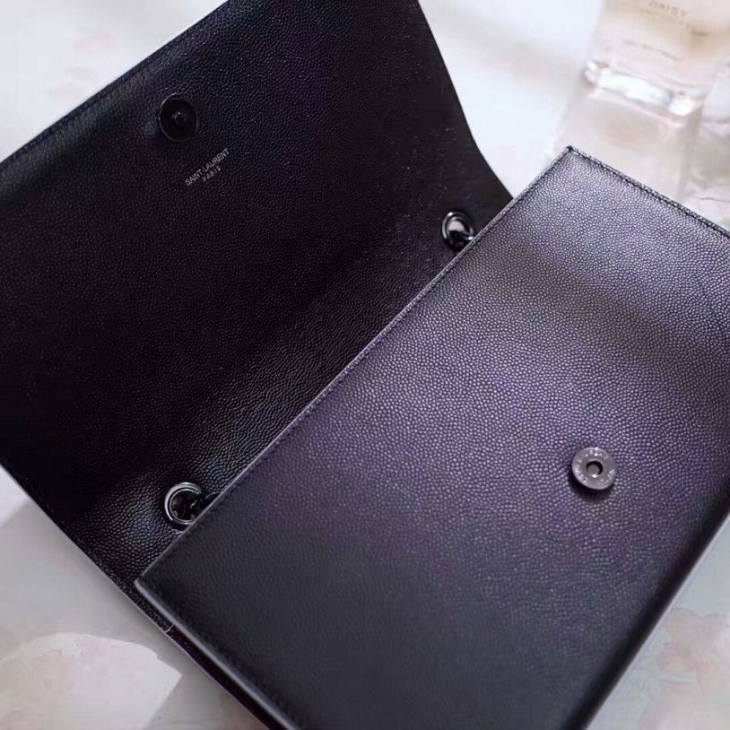 Thumbnail: YSL Classic KATE Satchel Grain De Poudre Textured Leather Bag