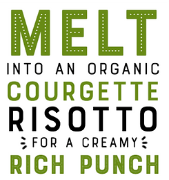 melt black garlic risotto