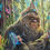 Thumbnail: Peaceful Bigfoot - Original Acrylic Painting by Dakota Daetwiler