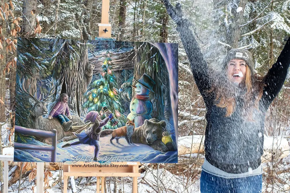 Thumbnail: The Joy of Christmas - Original Oil Painting by Dakota Daetwiler