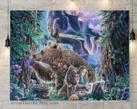 Inner Peace - Print of Painting by Dakota Daetwiler | ArtistDakota