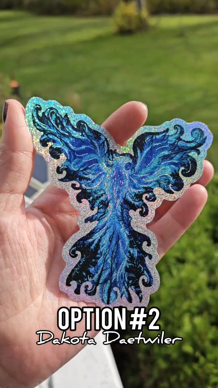 Thumbnail: Spirit of the Phoenix - Waterproof sticker by Dakota Daetwiler