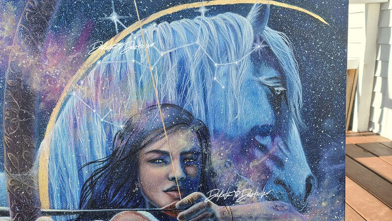 Thumbnail: Sagittarius - Original Oil Painting by Dakota Daetwiler