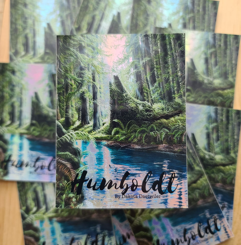 Thumbnail: Humboldt Creek (Holographic) - Waterproof vinyl sticker by Dakota Daetwiler