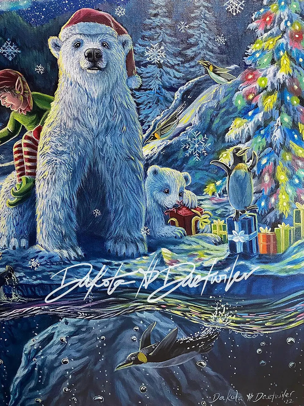 Thumbnail: Christmas Eve at the Workshop - Print of Painting by Dakota Daetwiler