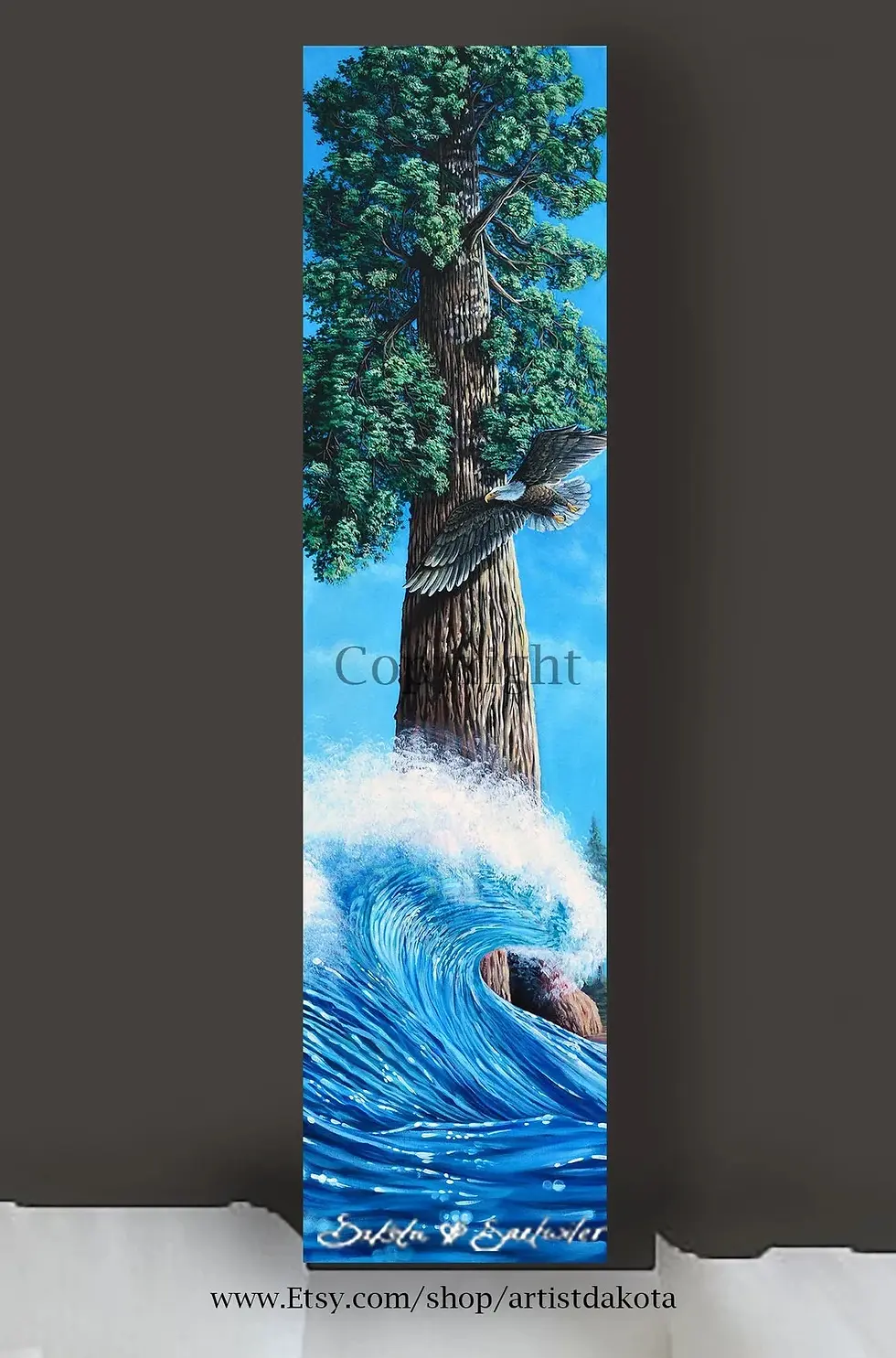 Thumbnail: Redwood Wave - Print of Painting by Dakota Daetwiler