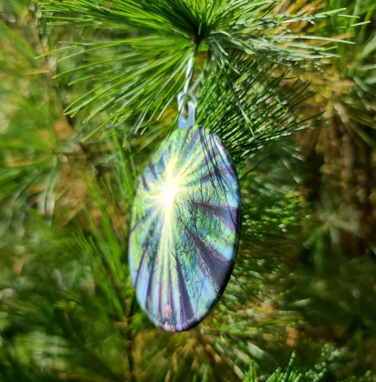 Thumbnail: Phoenix in the Redwoods - Ornament - By Dakota Daetwiler