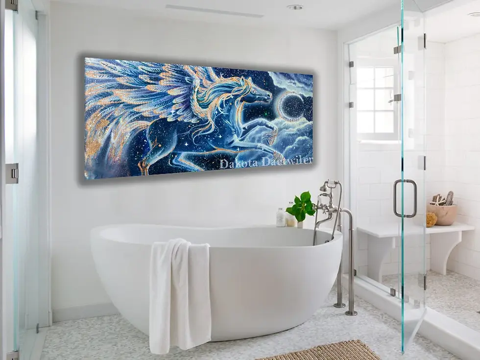 Thumbnail: Pegasus Constellation - Print of Painting by Dakota Daetwiler