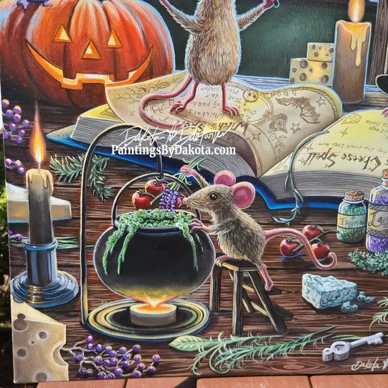 Thumbnail: Endless Cheese - Print of Painting by Dakota Daetwiler