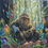 Thumbnail: Peaceful Bigfoot - Original Acrylic Painting by Dakota Daetwiler