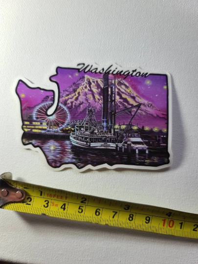 Thumbnail: california, oregon, washington, maine, state stickers, vinyl state outline, state themes, state flower