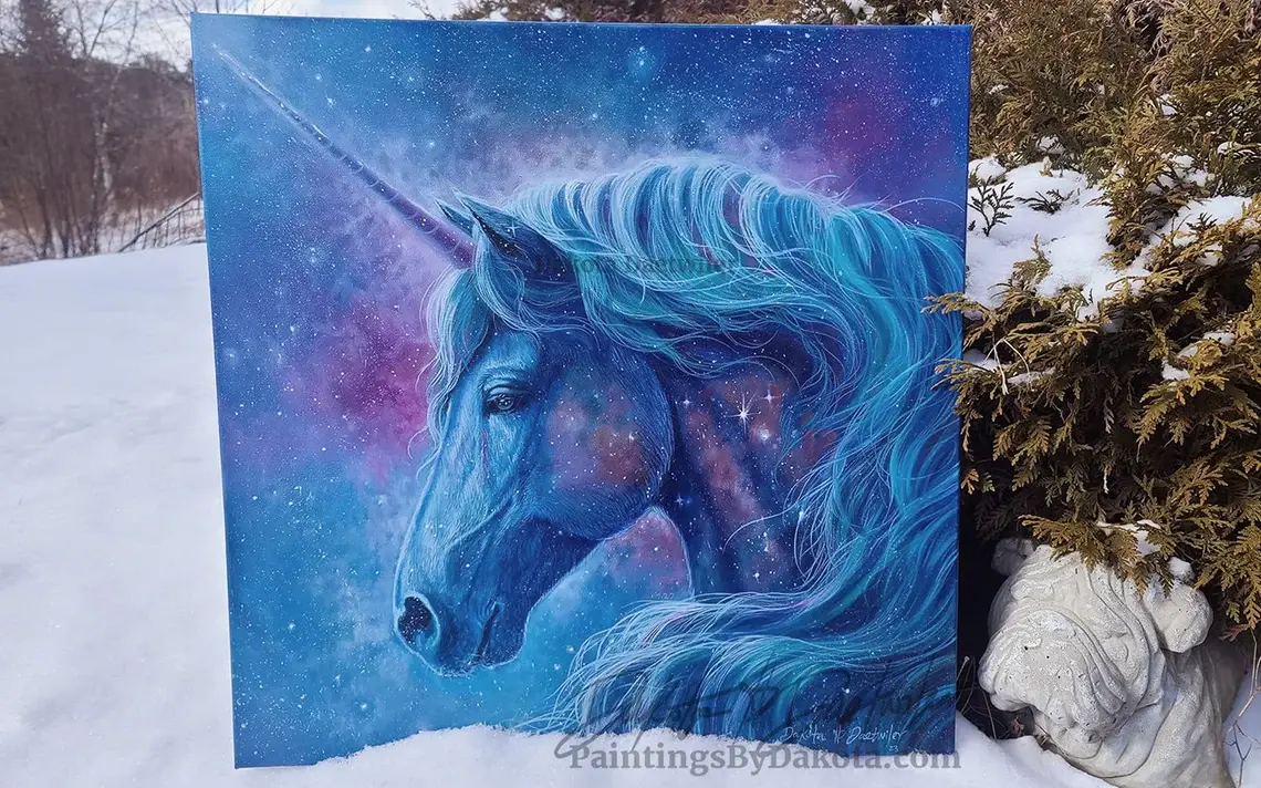 Majesty (Unicorn) - Original Painting by Dakota Daetwiler