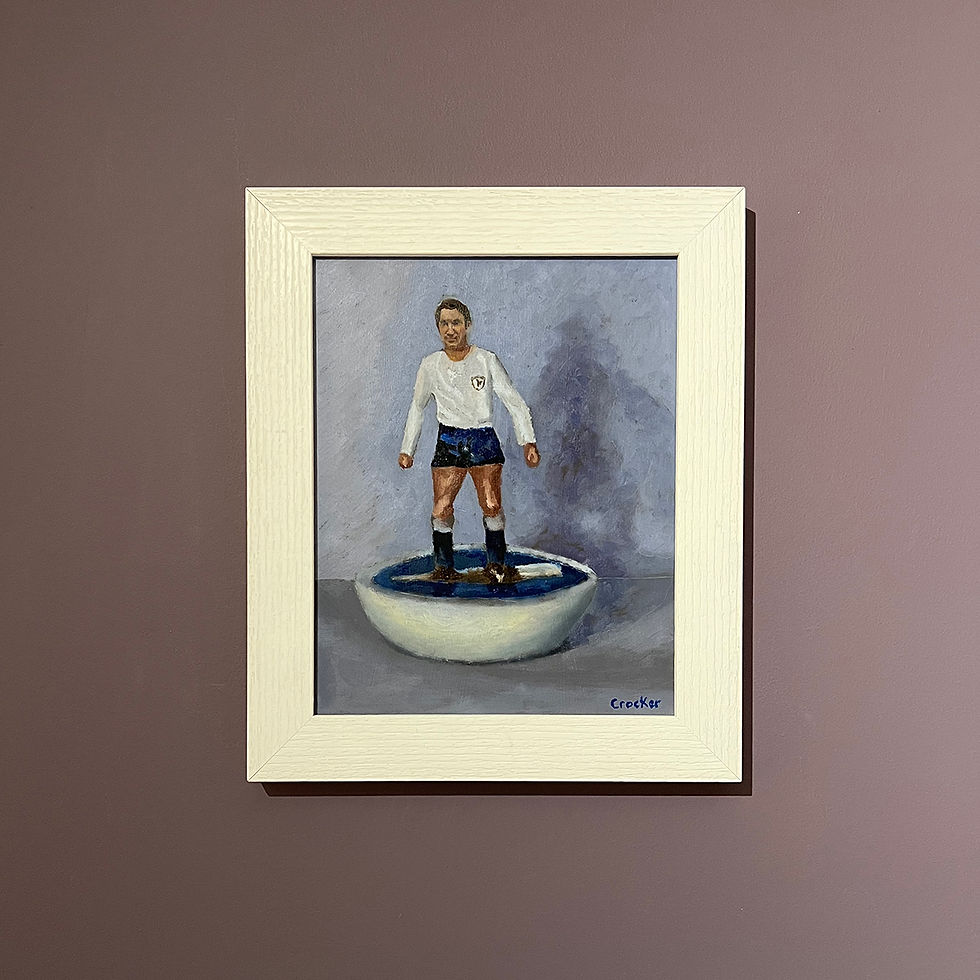 Thumbnail: Jimmy Greaves Tottenham Hotspur Subbuteo Football Player Oil Painting