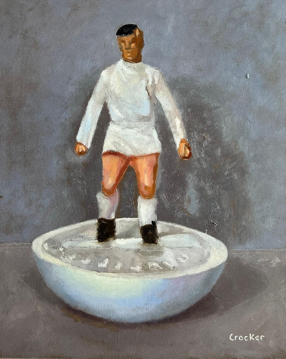Thumbnail: Leeds United Subbuteo Player Oil Painting