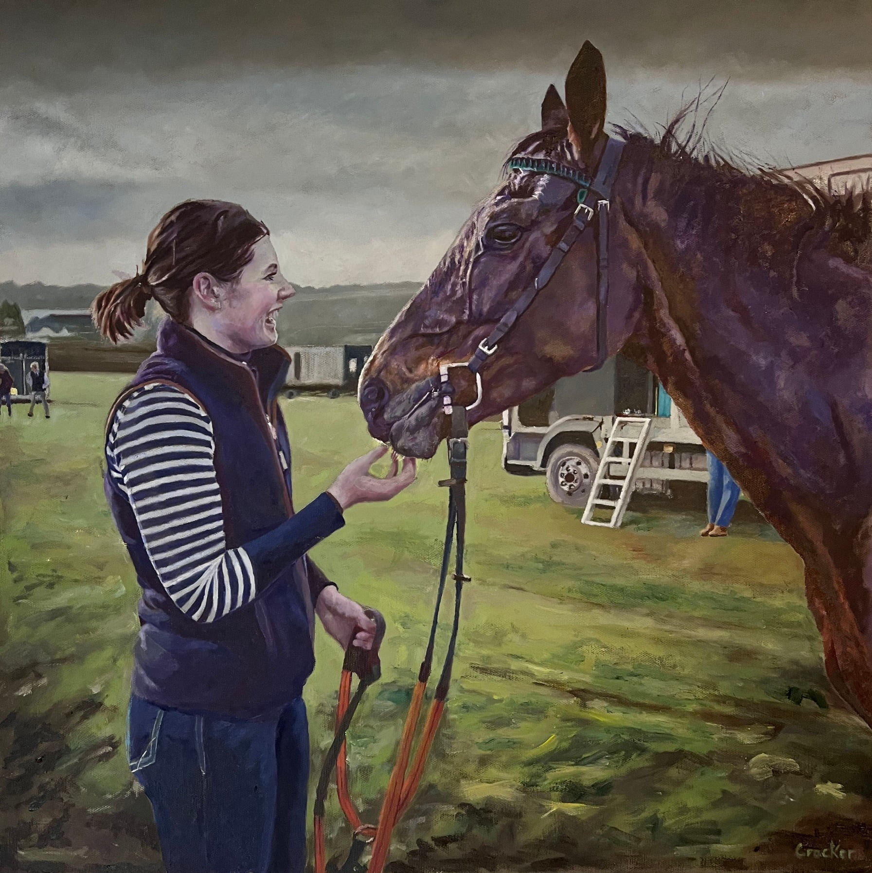 Alice and Anna at Great Trethew