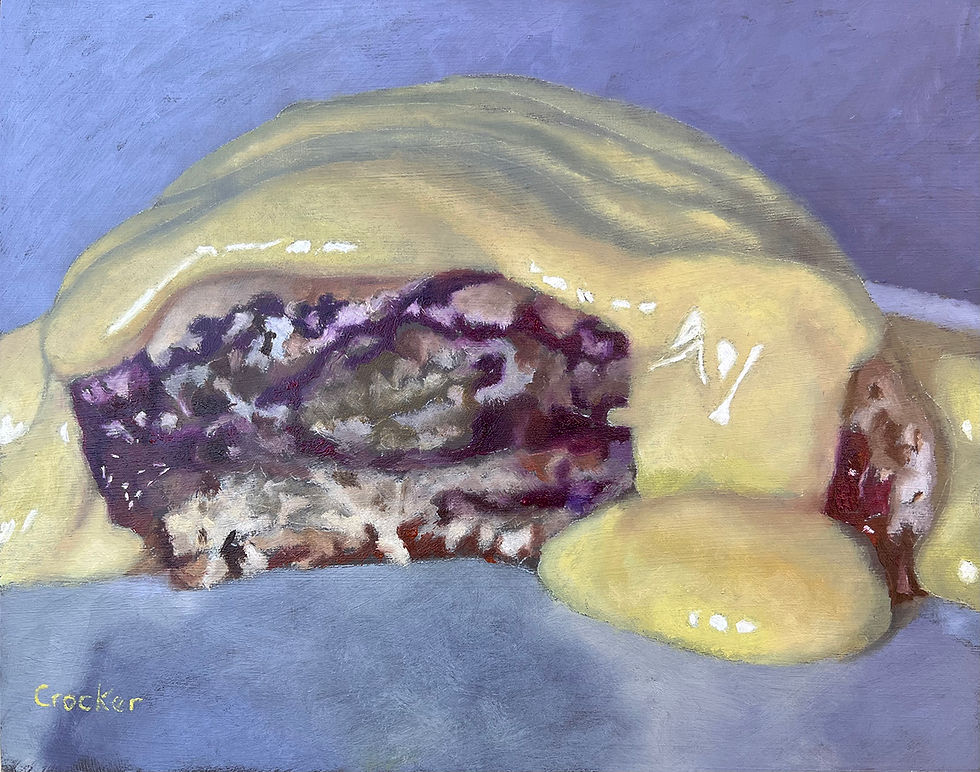 Thumbnail: Jam Roll-Poly and Custard. Oil Painting