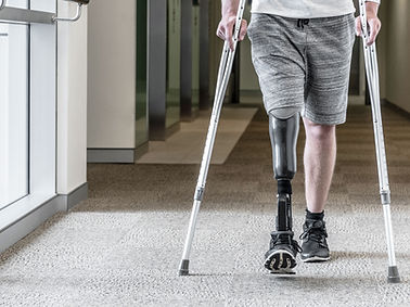 Person Using Crutches