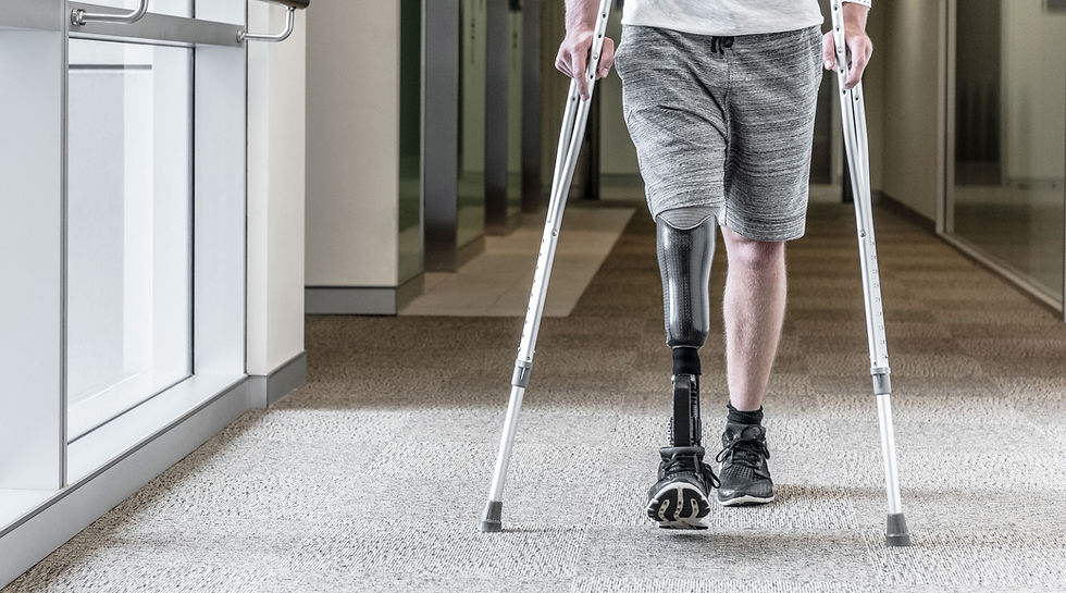 Person Using Crutches