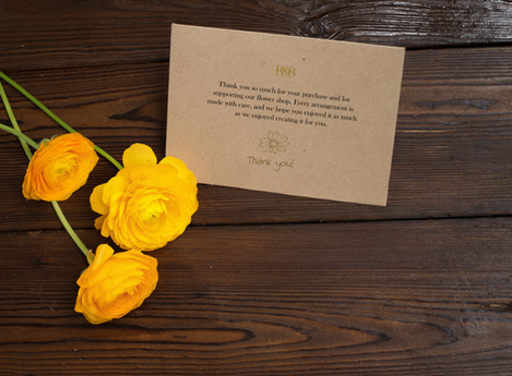 Thank you card