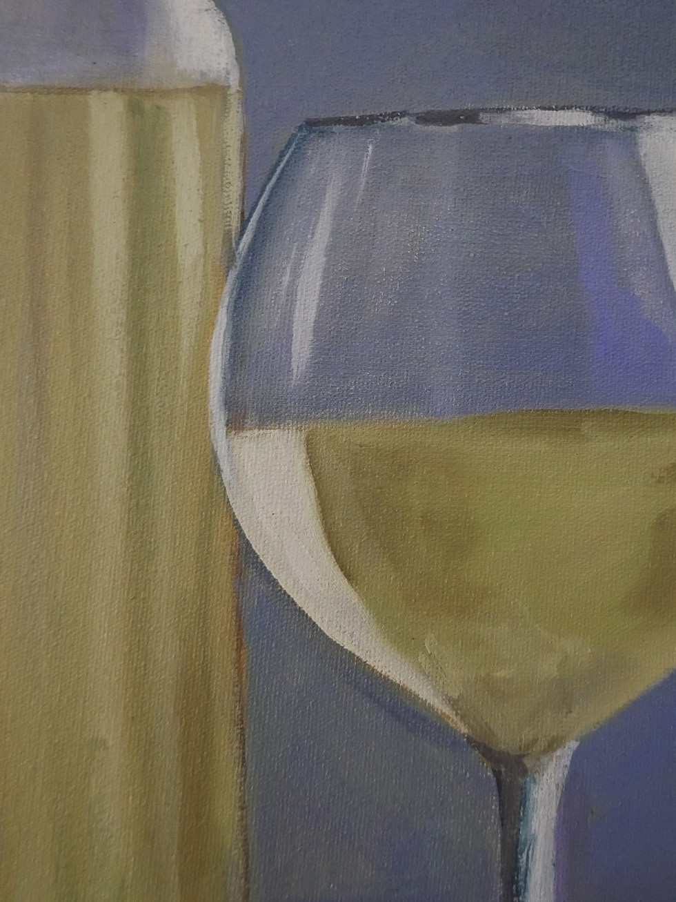 Miniatura: vinho branco óleo sobre tela