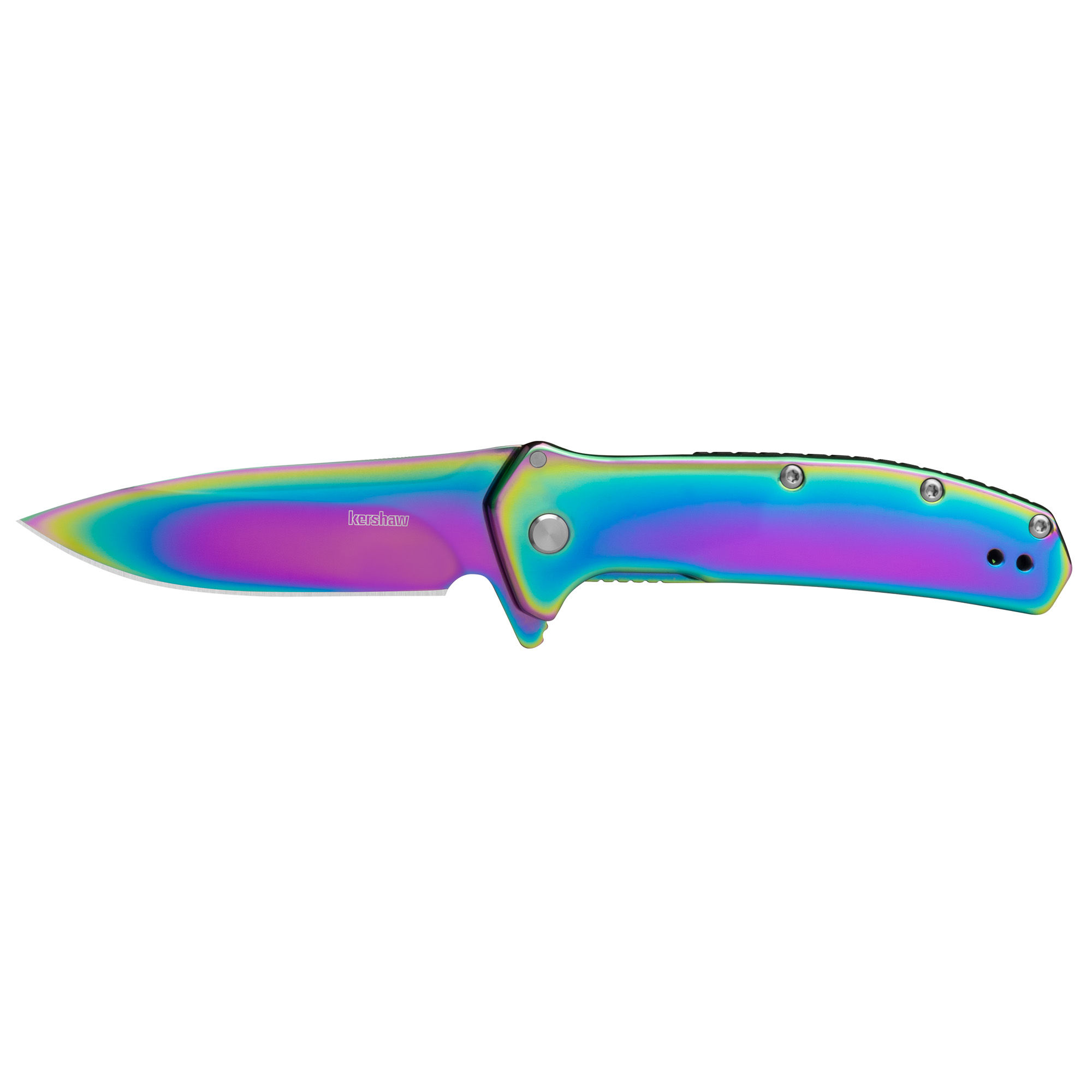 Kershaw Outcome Folding Knife 2.8" Rainbow PVD Finish