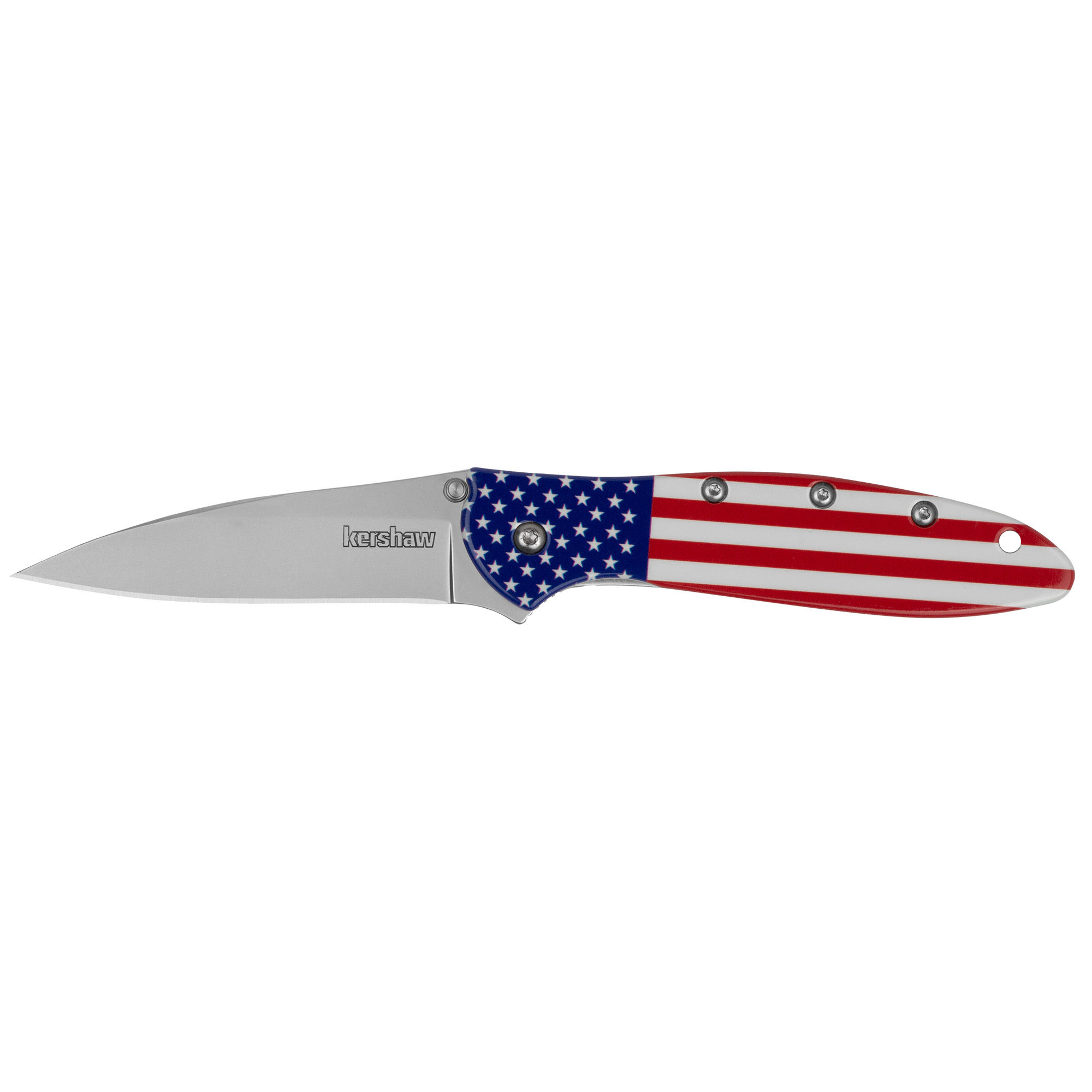 Kershaw Leek Folding Knife 3" American Flag Handle SPECIAL EDITION