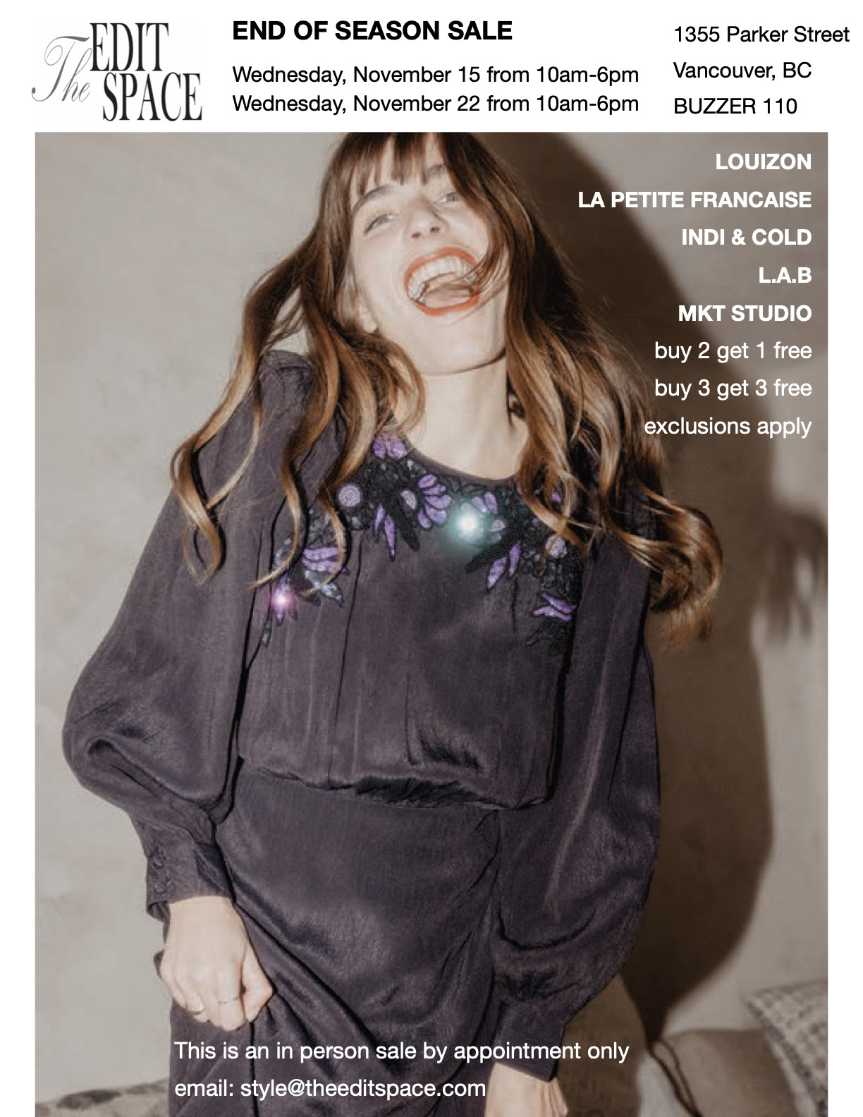 Vancouver Sample Sales I Love Sample Sales