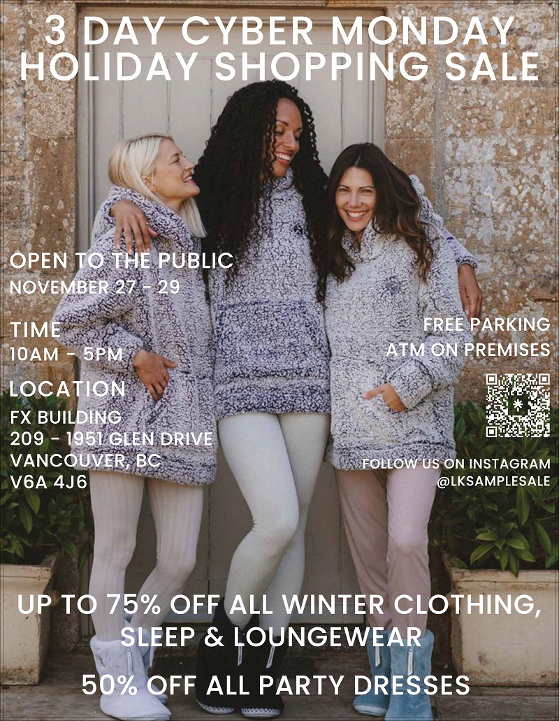 Vancouver Sample Sales I Love Sample Sales