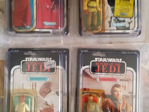 VINTAGE ROTJ EMPEROR ROYAL GUARD, ADMIRAL ACKBAR, GENERAL MADINE & NIKTO