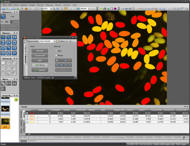 microscope software Paticle Analysis Software