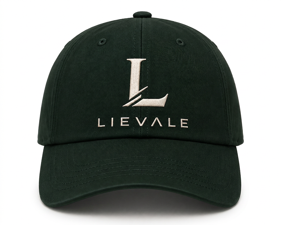 LIEVALE - Forest Green Embroidered Cap .png