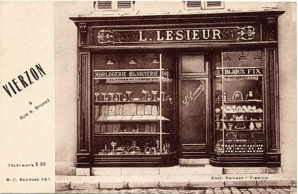 Thumbnail: ORIGINAL SIGN WRITTEN FRENCH JEWELLERS DISPLAY CASE / CABINET