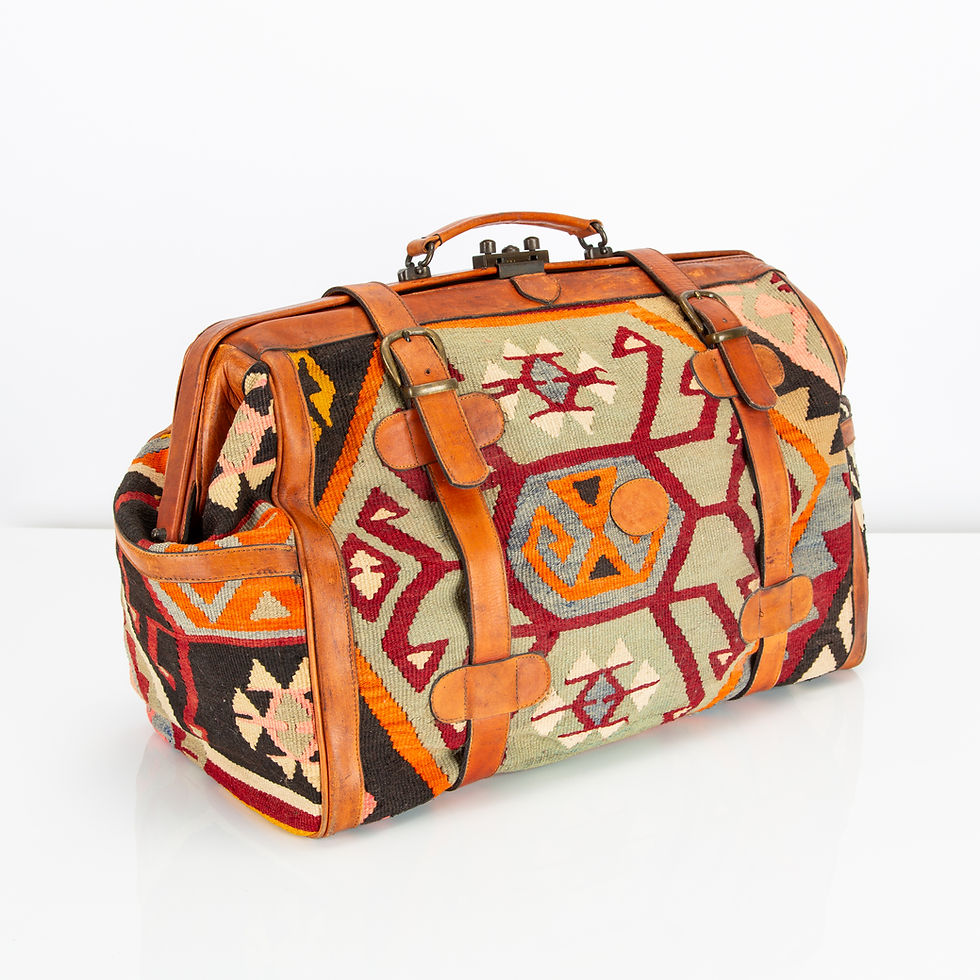 Thumbnail: VINTAGE KILIM TRAVEL BAG