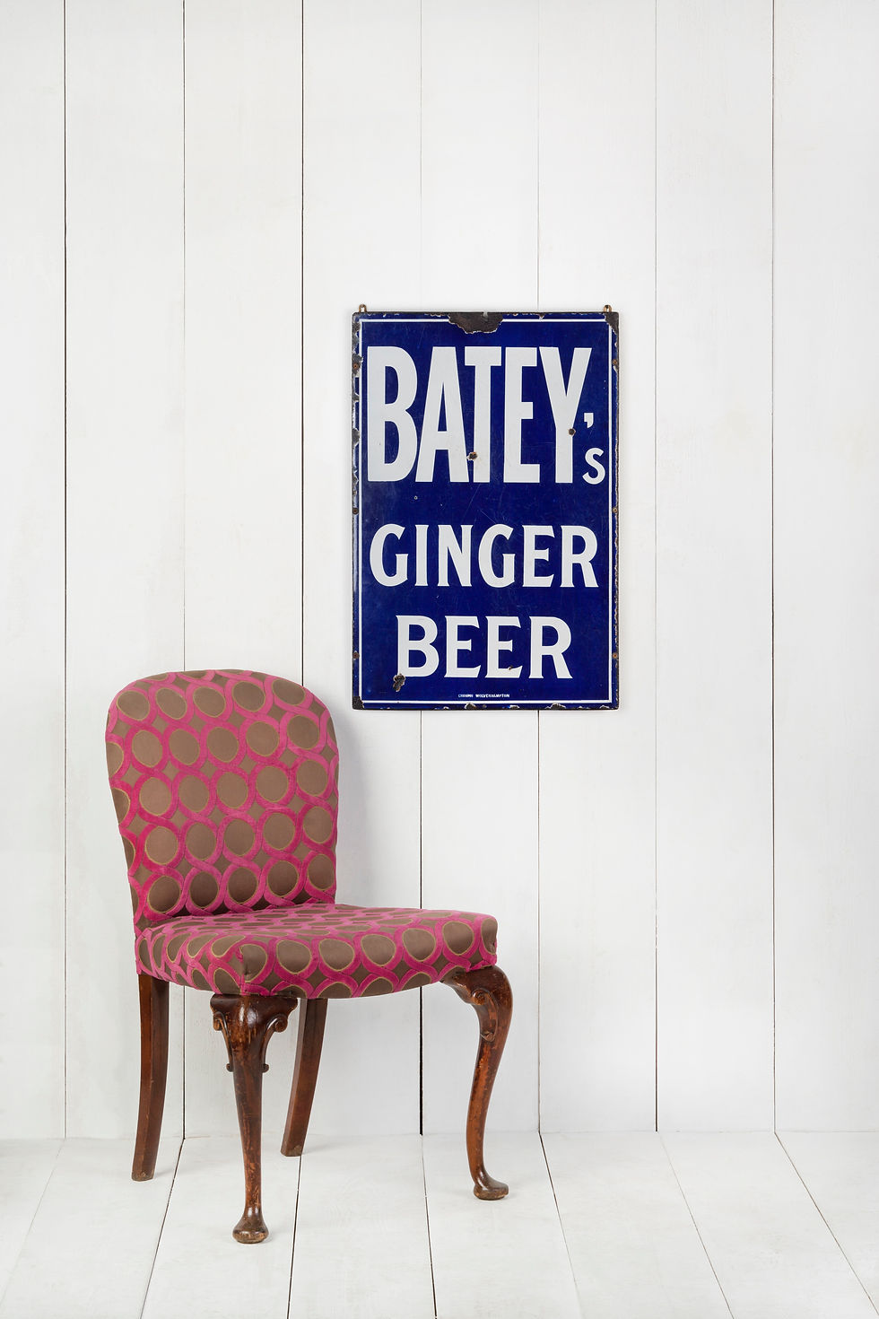 Thumbnail: LOVELY, EARLY BATEY'S GINGER BEER ENAMEL SIGN
