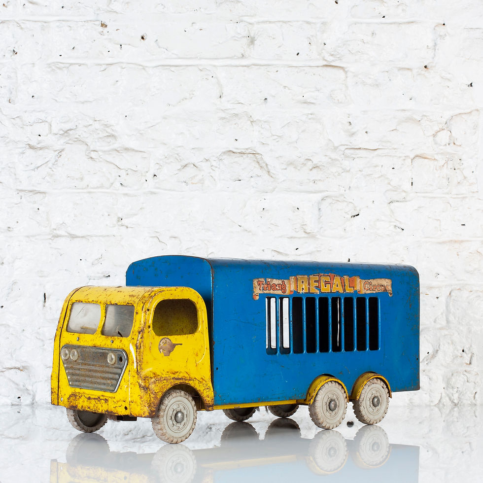 Thumbnail: A LARGE, VINTAGE TRIANG REGAL ROADSTER CIRCUS TRUCK