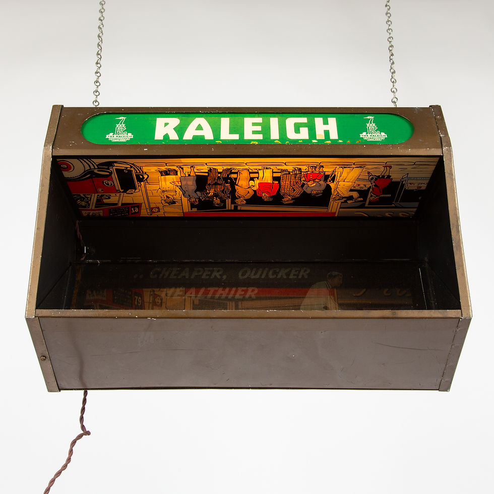 Thumbnail: ILLUMINATING RALEIGH BICYCLES SIGN / LIGHTBOX