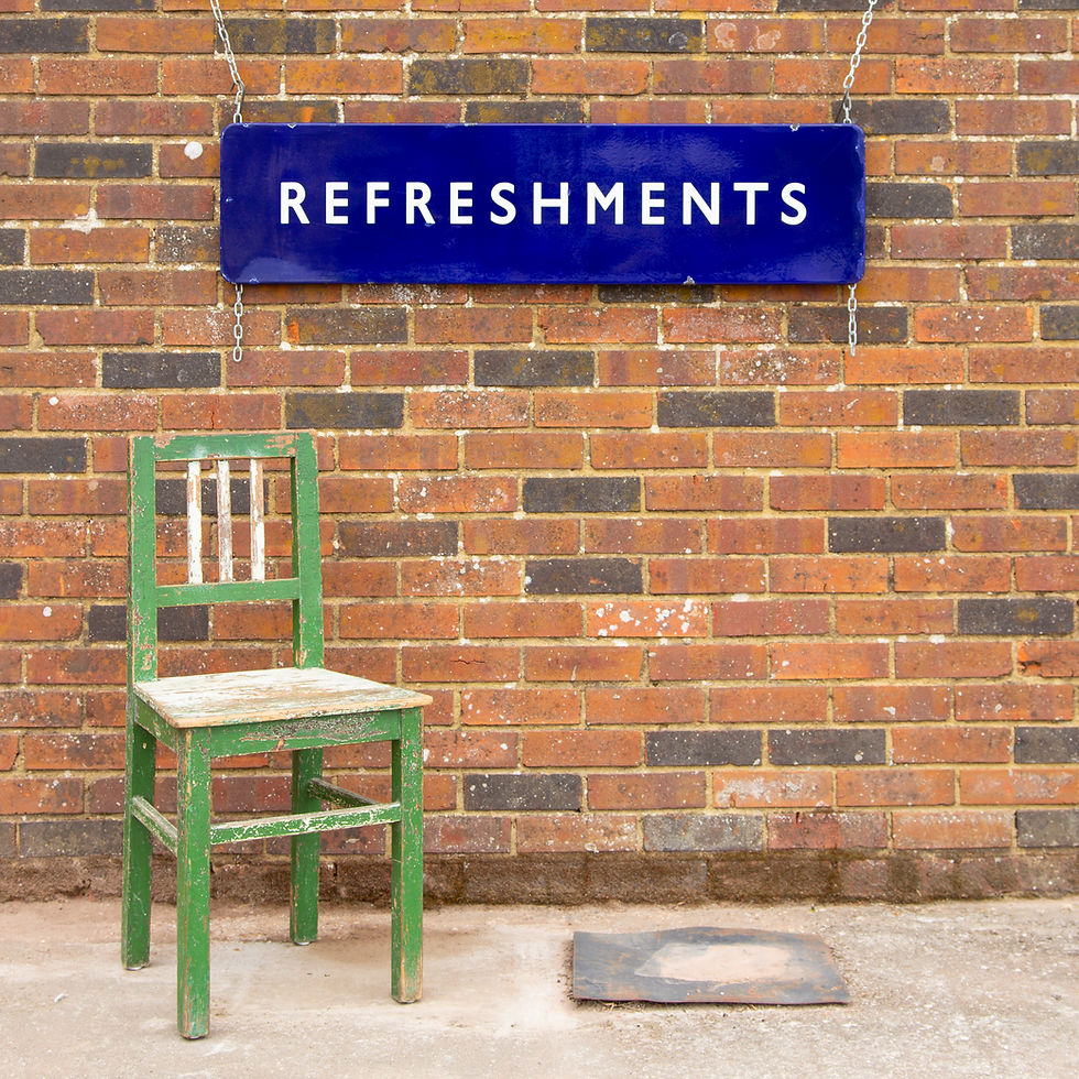 Thumbnail: A BRITISH RAILWAYS REFRESHMENTS ENAMEL SIGN