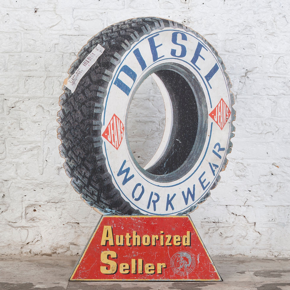 Thumbnail: VINTAGE DIESEL JEANS ADVERTISING DISPLAY