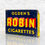 Thumbnail: OGDEN'S ROBIN CIGARETTES ENAMEL FLANGE SIGN