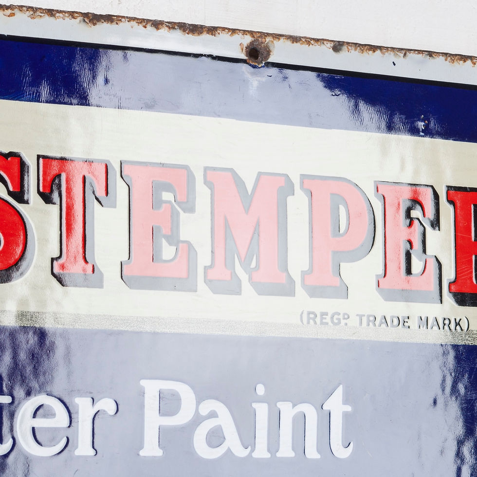 Thumbnail: FANTASTIC HALL'S DISTEMPER PICTORIAL ENAMEL SIGN