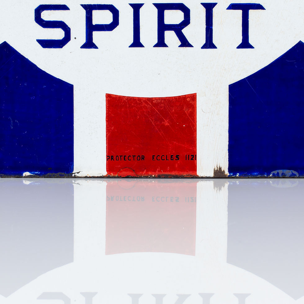 Thumbnail: BP MOTOR SPIRIT UNION JACK ENAMEL FLANGE SIGN