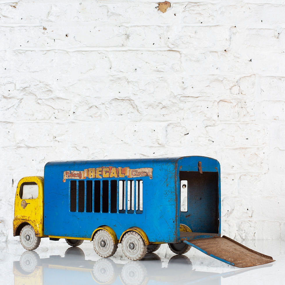 Thumbnail: A LARGE, VINTAGE TRIANG REGAL ROADSTER CIRCUS TRUCK