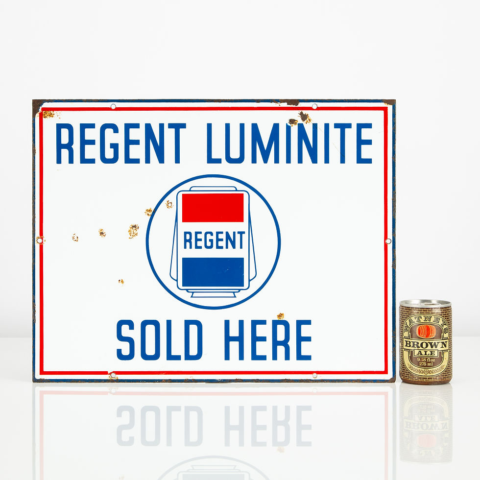 Thumbnail: REGENT LUMINITE ENAMEL SIGN