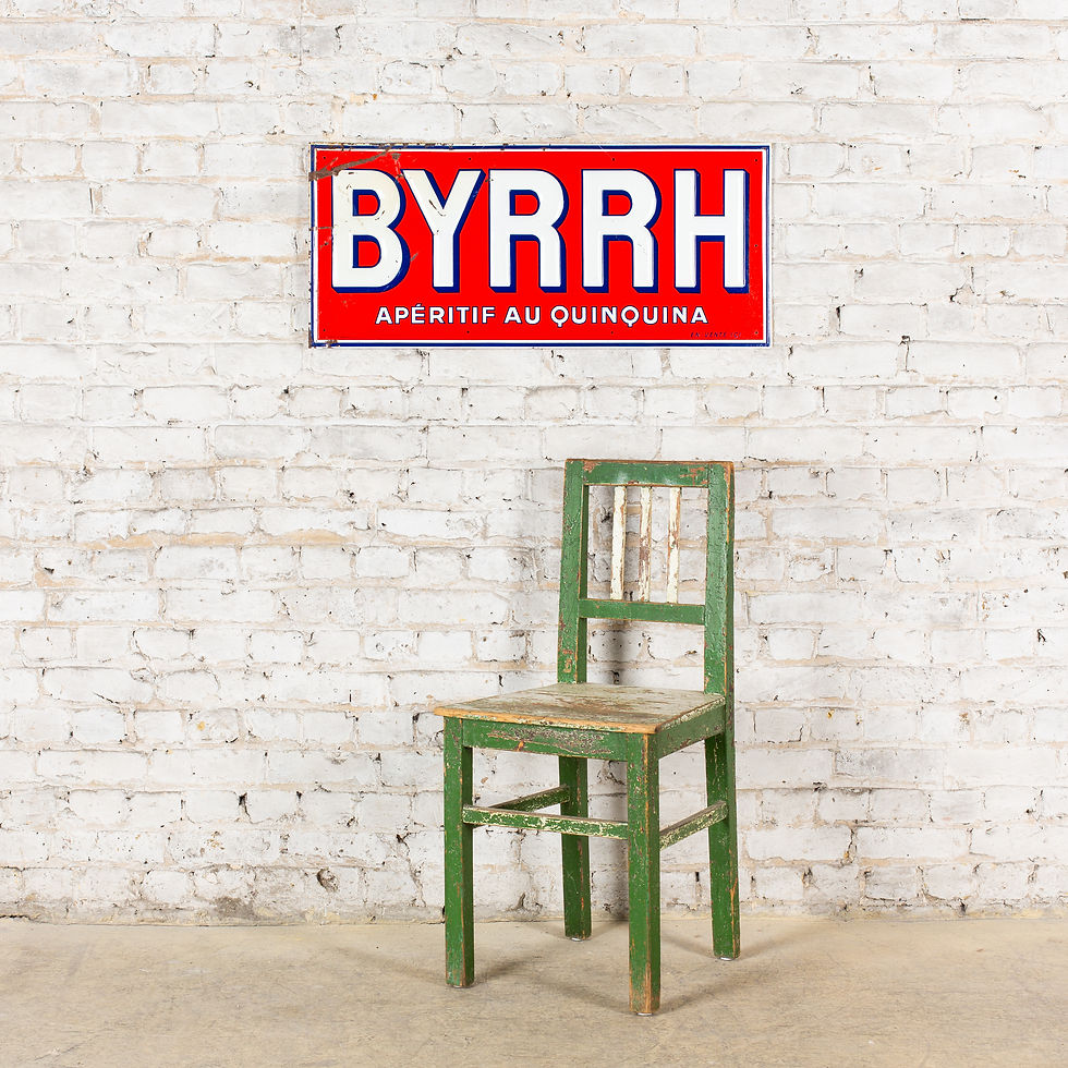 Thumbnail: BRIGHT, BYRRH APERITIF TIN SIGN