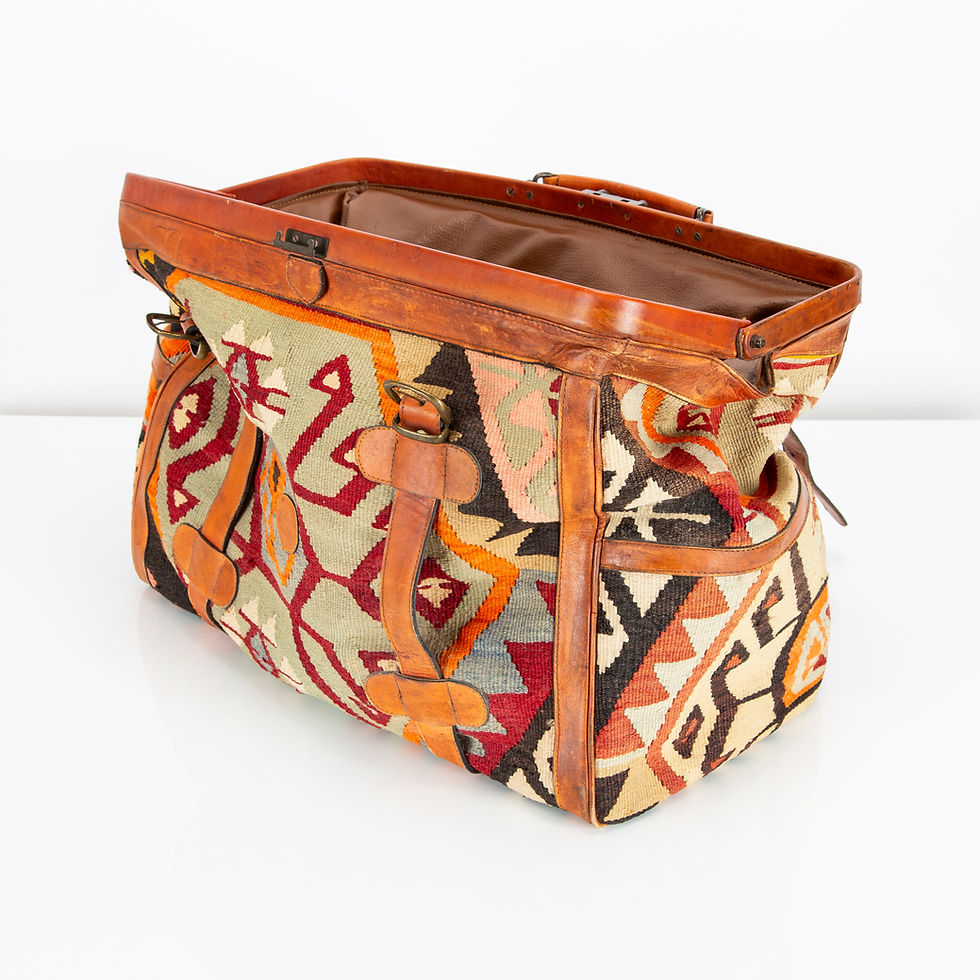 Thumbnail: VINTAGE KILIM TRAVEL BAG