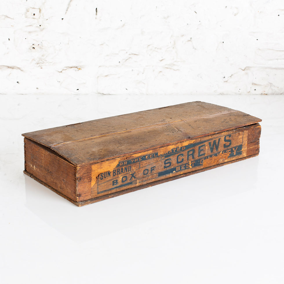 Thumbnail: WONDERFULLY GRAPHIC, VINTAGE BOX OF SCREWS