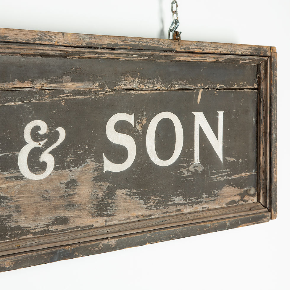 Thumbnail: J. C. LEE & SON - HAND PAINTED, ANTIQUE TRADE SIGN